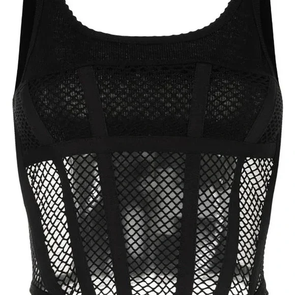 Dion Lee Net Lace Suspended Corset Top - Picture 4 of 6